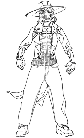 Cad Bane Coloring Page